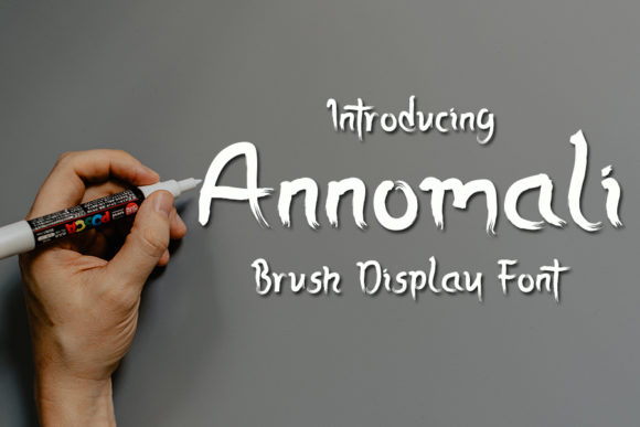 Annomali: A Brushed Display Font with Spooky Charm