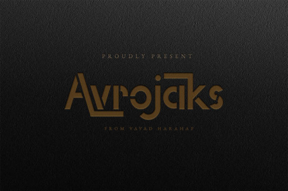 Avrojaks: A Distinct Display Font for Memorable Branding
