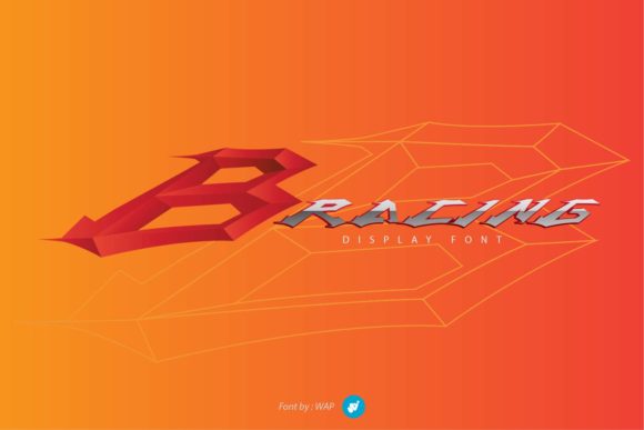 B Racing: A Bold, High-Octane Display Font