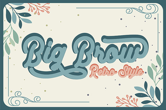 Big Brow: A Bold, Retro Display Font That Builds Brand Personality