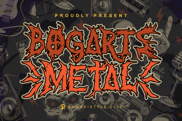 Bogarts Metal: A Spooky Display Font That Elevates Halloween Digital Design
