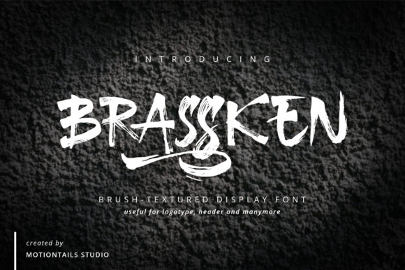 Brassken: A Dramatic Display Font for Bold Digital Branding