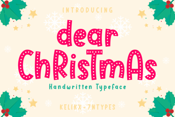 Dear Christmas Font: A Joyful Display Typeface for Holiday Branding