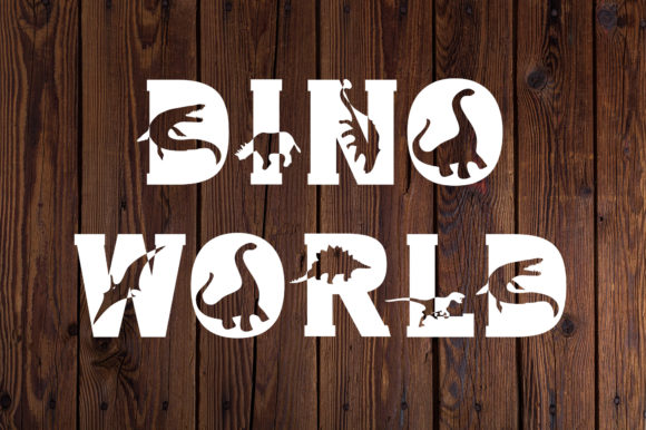 Dino World: A Playful Display Font for Kid-Friendly Branding