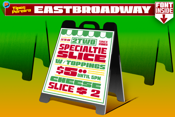 East Broadway: A Display Font That Commands Attention