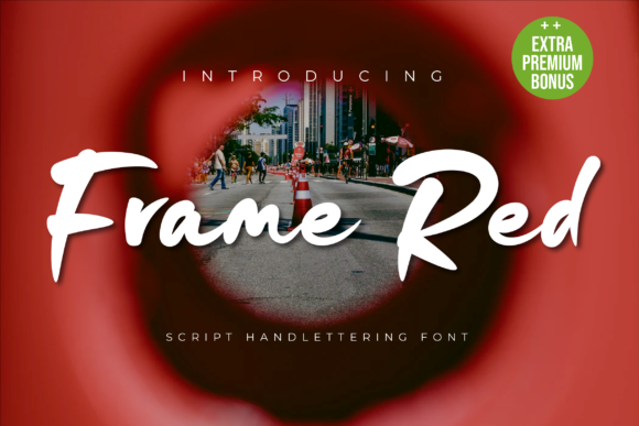 Frame Red: A Bold, Unapologetic Display Font