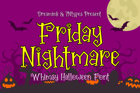 Friday Nightmare: A Spooky Display Font with Editorial Charm