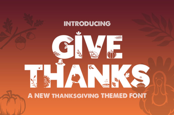 Give Thanks Silhouette: A Festive Display Font That Lands in Real Campaigns