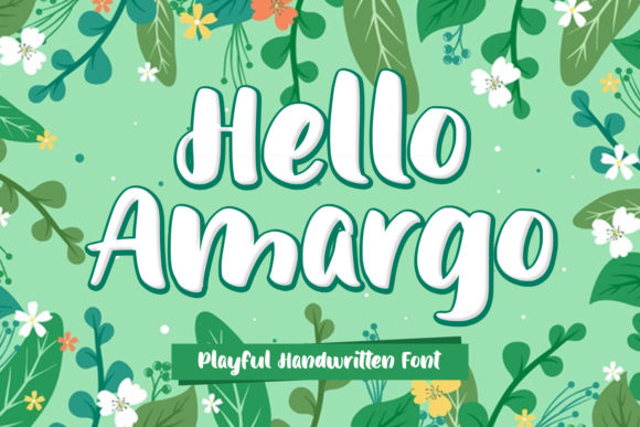 Hello Amargo: A Playful Display Font That Stops Scrolling