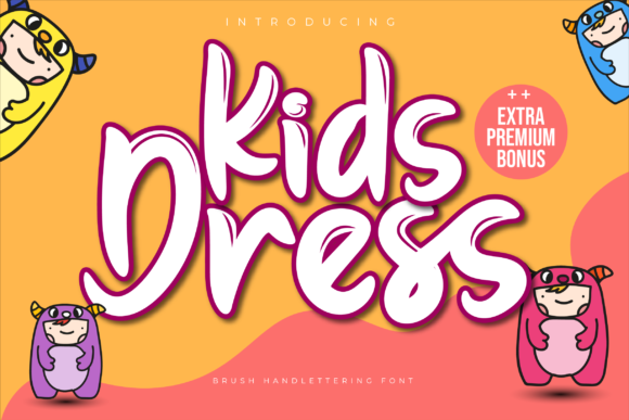 Kids Dress: A Joyful Display Font for Editorial Warmth