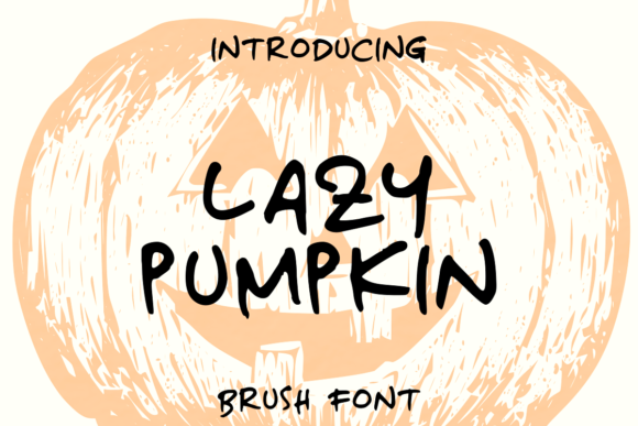 Lazy Pumpkin: A Playful Halloween Display Font for Makers