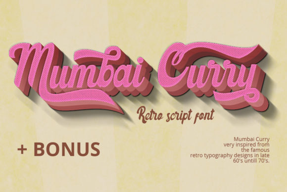Mumbai Curry: A Playfully Nostalgic Display Font for Editorial Design