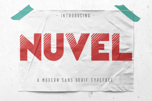 Nuvel: A Bold Display Font for High-Impact Marketing
