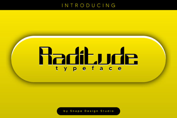 Raditute: A Display Font That Makes Your Headlines Instantly Clickable