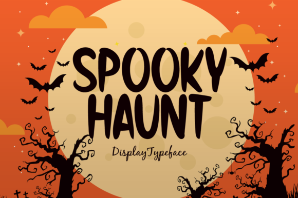 Spooky Haunt: A Playful Halloween Display Font for Digital Brands
