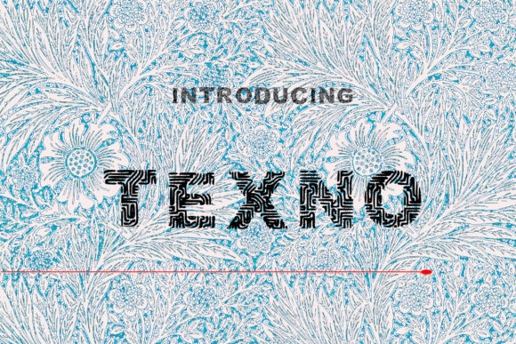 Texno: A Circuit-Inspired Display Font for Tech & Cyberpunk Brands