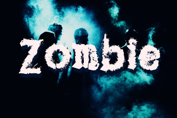 Zombie Font: A Spooky-Sharp Display Typeface for Small Business Branding